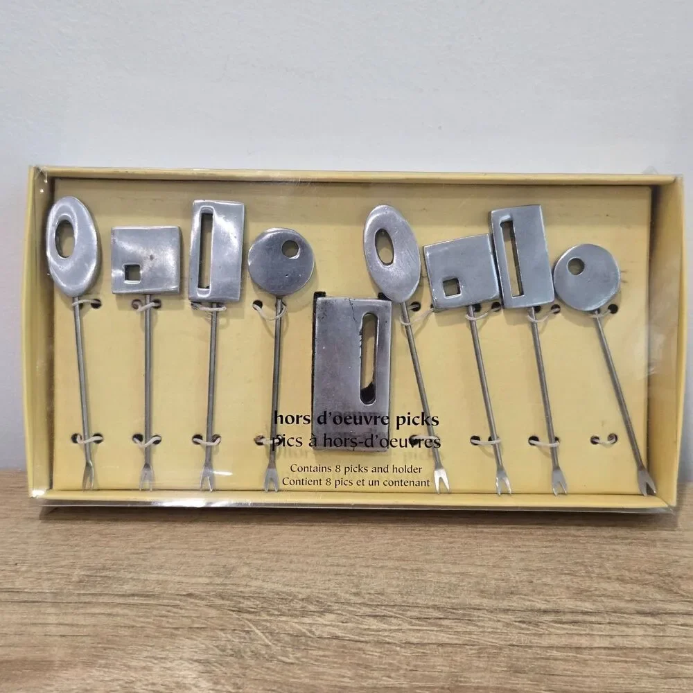 Pier 1 Imports hors D'Oeuvre 8 Picks + Holder Appetizers modern party bar Chunky